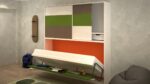 Horizontal wall desk bed - Image 4