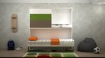 Horizontal wall desk bed - Image 3