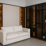 غرفة معيشة موفّرة للمساحة